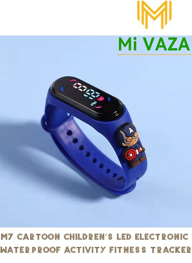 Mi VAZA M7 Cartoon Children's LED Electronic Waterproof Touch Watch - Pretty Cartoon Gifts for Children - Digital Sports Toddler Daily Waterproof LED Design 