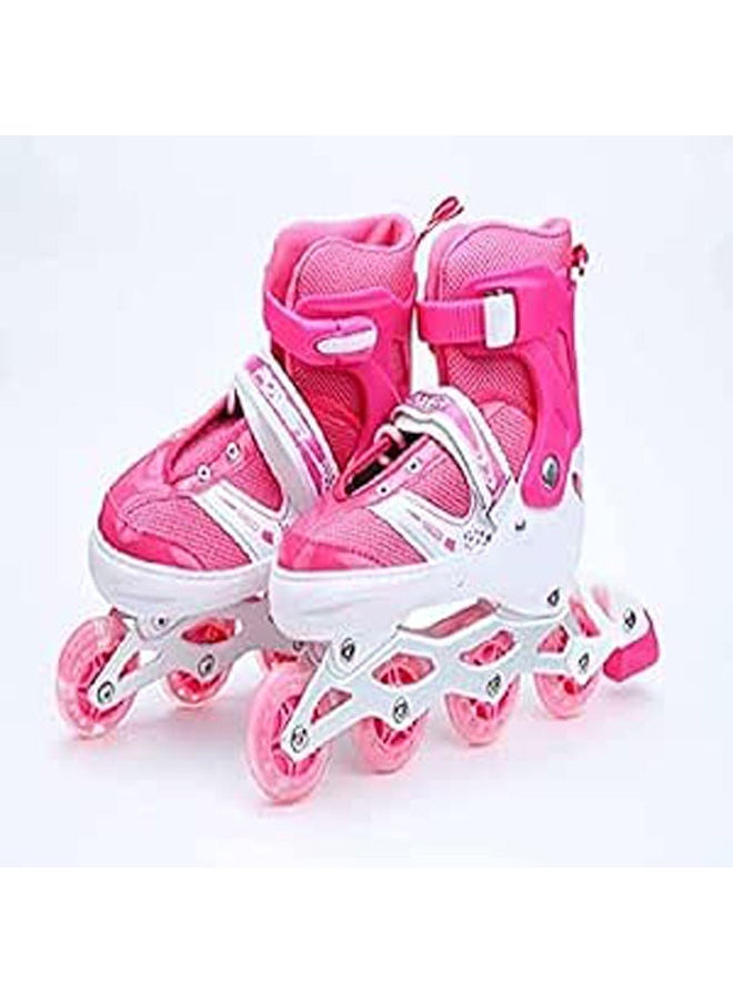 POWER Adjustable Roller Skate Shoes 4-Wheels Size 35:39 