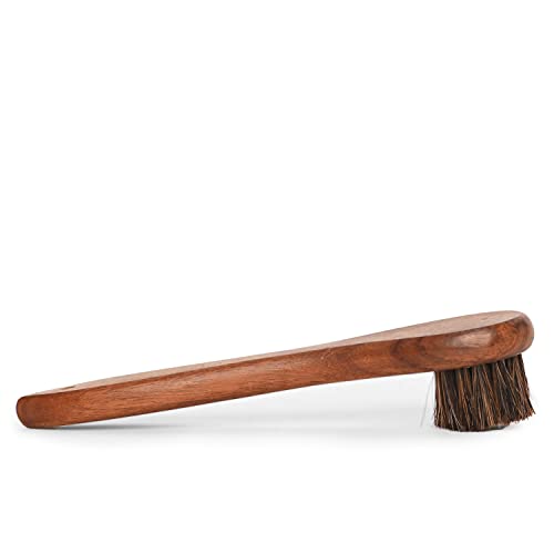 Shoe Mistri Handcrafted Sheesham Wood Shoe Welt Dauber Brush Shoe Applicator Shoe Small Brush for Applying Moisturiser Mini Brush for Leather Horse Hair - Image 1