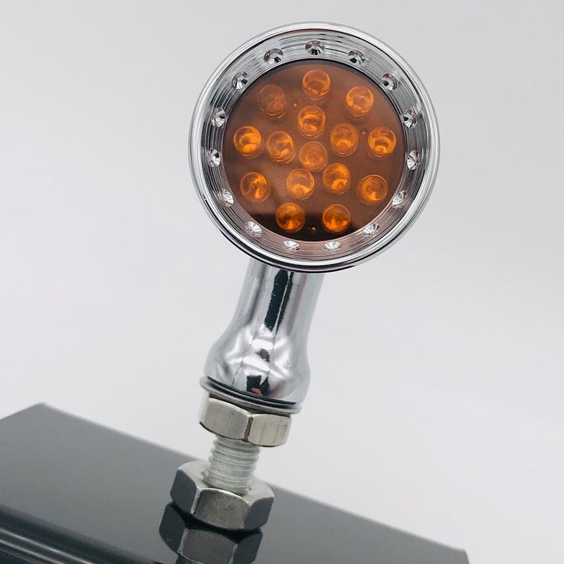 2 Pairs Motorcycle Modified 12V Light Retro Motorbike Indicator Turn Lights - Image 4