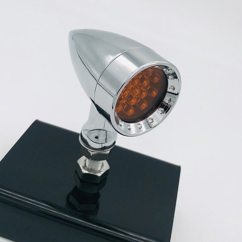 2 Pairs Motorcycle Modified 12V Light Retro Motorbike Indicator Turn Lights - Image 2