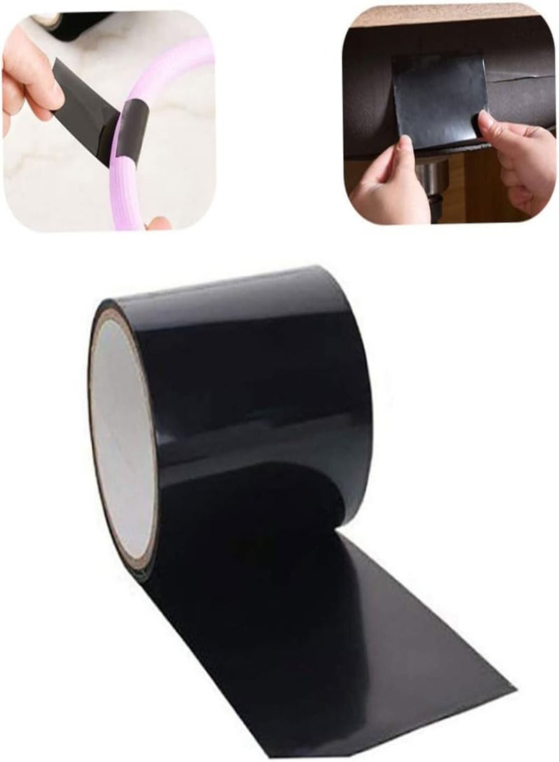 GGOOT Black Waterproof Patch Tape Stretchy Adhesive Sealing Tape Repair Pipe Sticker Patch for Outdoors Roofing Umbrella Backpack Pipes Inflatables Holes Cracks - Image 2
