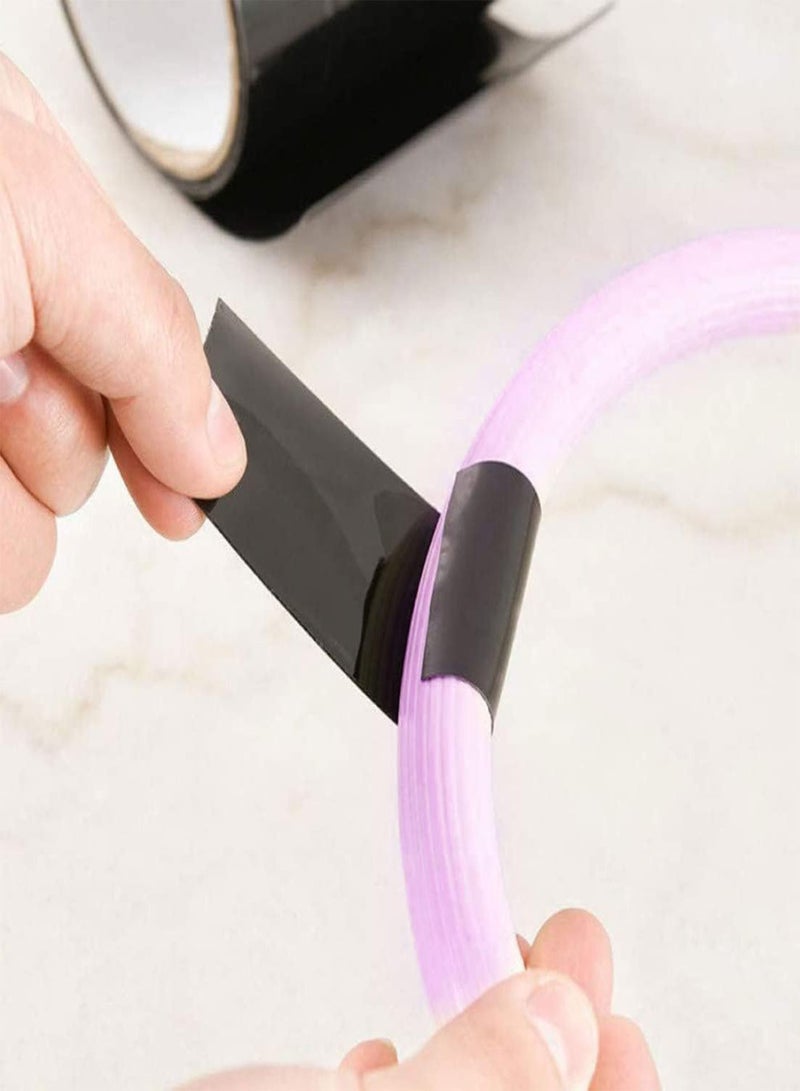 GGOOT Black Waterproof Patch Tape Stretchy Adhesive Sealing Tape Repair Pipe Sticker Patch for Outdoors Roofing Umbrella Backpack Pipes Inflatables Holes Cracks - Image 5