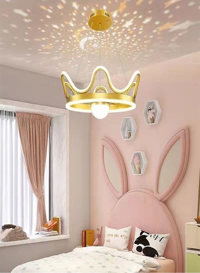 فاشون هوم 1-قطعة تصميم جديد تاج شكل LED الثريا السقف الخفيفة مصباح السقف لاعبا اساسيا لغرفة نوم الطفل  - Image 1