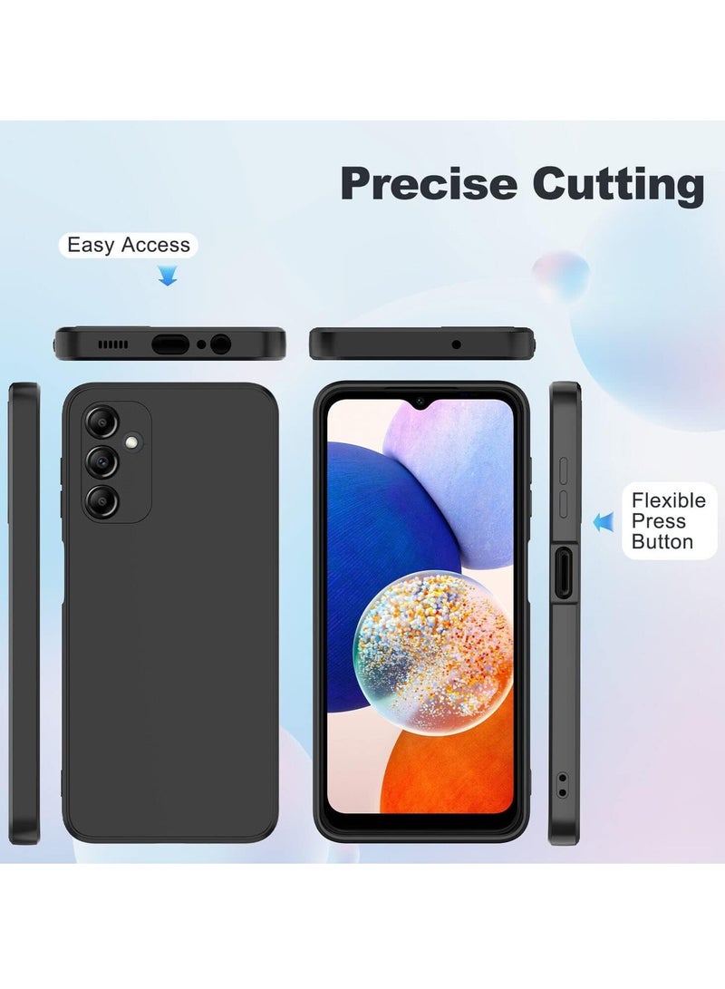 MIGOFAST Samsung Galaxy A17 5G Case Jelly Cover Soft Silicone Slim fit TPU Case Light weight Back Cover Matte Finish Shockproof Gelly Cover Anti fingerprint Case Designed For Samsung Galaxy A17 5G (Black) - Image 3