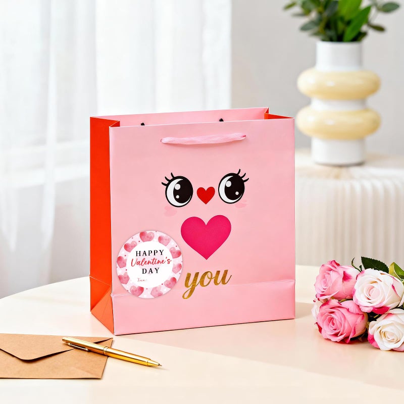 Yewfold Happy Valentines Day Stickers,2 Inch Round 60Pcs Valentines Day Stickers for Gift Wrapping, Envelopes, Cards, DIY Crafts (Heart) - Image 5