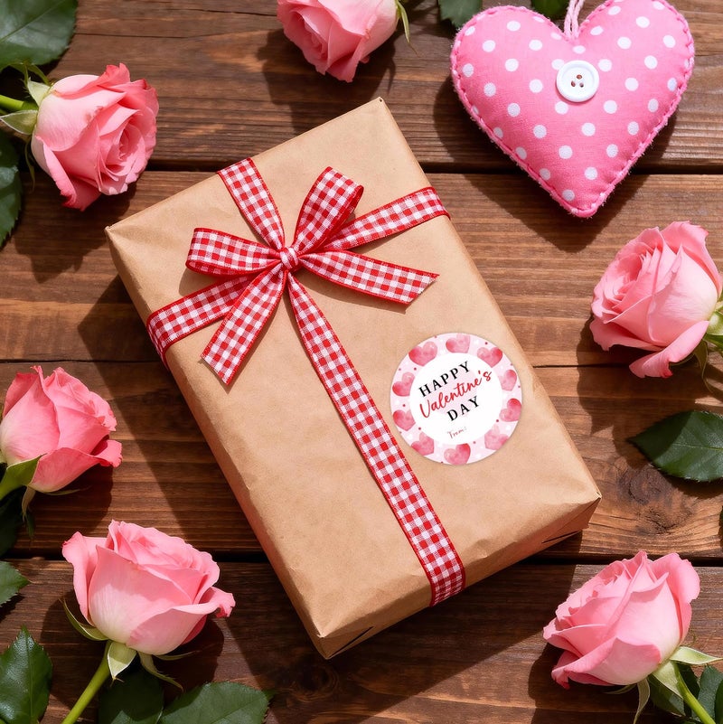 Yewfold Happy Valentines Day Stickers,2 Inch Round 60Pcs Valentines Day Stickers for Gift Wrapping, Envelopes, Cards, DIY Crafts (Heart) - Image 4