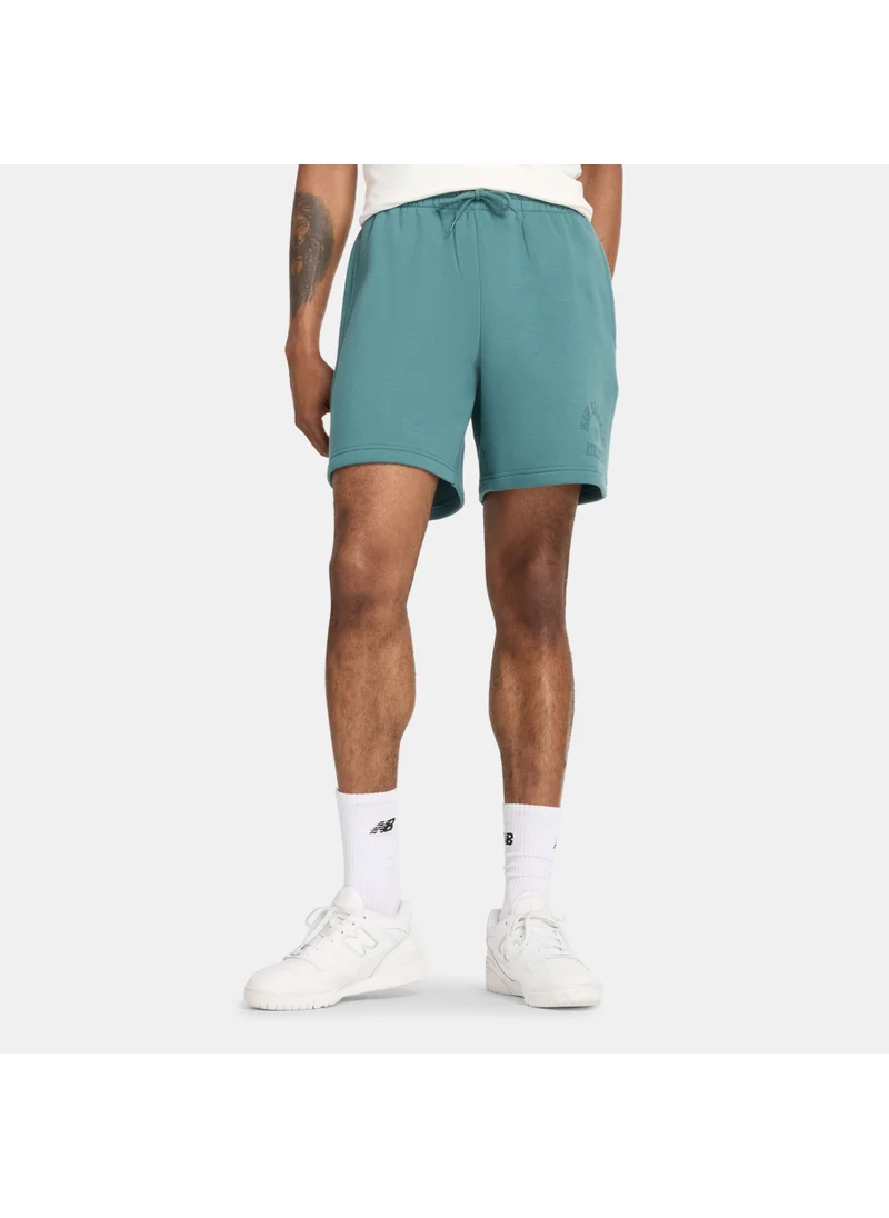 نيو بالانس Men's Sport Essentials Fleece Graphic Shorts