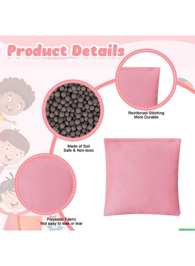 Jerify 100 عبوة من أكياس الفاصولياء لرمي أكياس الفاصولياء الصغيرة الملونة من كورنهول بكميات كبيرة للعبة الرمي أكياس الفاصولياء المصنوعة من النايلون أكياس الفاصولياء لرمي أكياس الفاصولياء للأطفال في الهواء الطلق وألعاب الرمي اليدوي ومستلزمات الحفلات 2.4 × 2.4 بوصة - Image 4