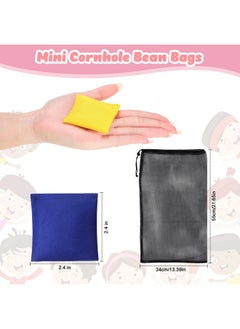 Jerify 100 Pack Bean Bags For Tossing Small Mini Colorful Cornhole Bean Bags Bulk For Tossing Game Nylon Bean Bags Sack Tossing Bean Bags For Kids Outdoor Hand Toss Games Party Supply 2.4 X 2.4 Inch  - Image 2