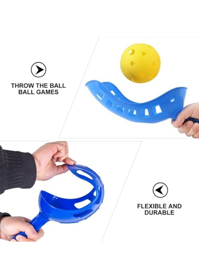 Scoop Ball Game Scoop and Ball Toss Set Toss Catch Game Toy Lacrosse Racket Game with Storage Bag, 2 Scoops and 1 Balls  - Image 5