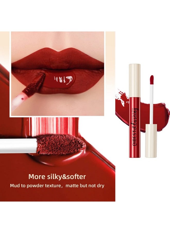 Pakivs Pakivs 12Pcs Matte Liquid Lipstick Set, Dark Bright Red 24-hour Lip Gloss Kit Long-Lasting Waterproof Lip Stain Non-Stick Cup Not Lipgloss Set for Women  - Image 4