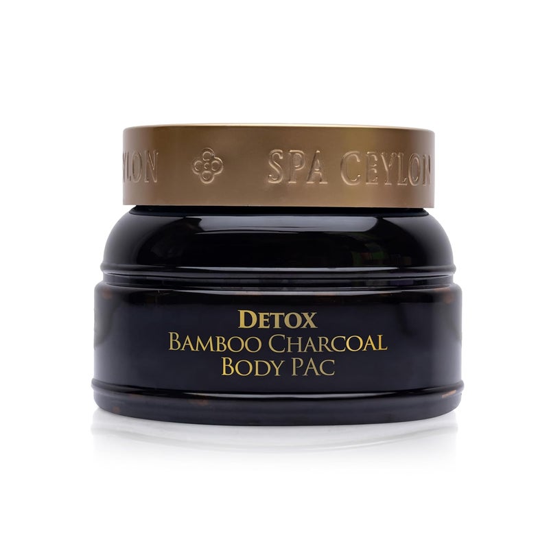 Spa Ceylon Detox Bamboo Charcoal Body Pack Moisturizing  Exfoliating Face Foot  Body Scrub Organic DeepCleansing Scrub 200g - Image 1