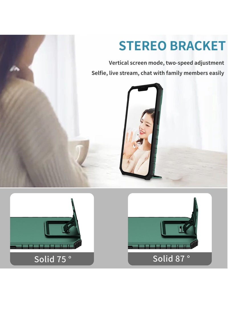 Xiaomi Redmi 9C / 10A 4G Mobile Phone Case Cover, Innovative Telescopic Bracket, Sliding Protection Camera Window, Bumper Shockproof Phone Back Cover - Image 4