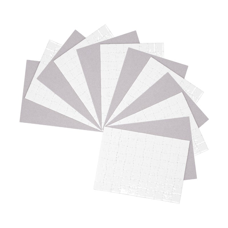 Sublimation Blanks Puzzles 6 Sets 80 Pieces Each 7.87 X 5.71 Inches Waterproof White Cardboard - Easy To Sublime Complete Unassembled Heat Transfer Puzzles for Diy Photo Gifts Holiday Gifting - Image 4