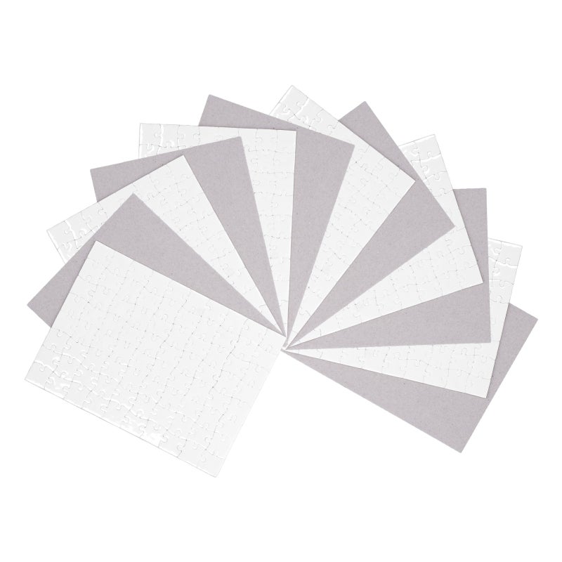 Sublimation Blanks Puzzles 6 Sets 80 Pieces Each 7.87 X 5.71 Inches Waterproof White Cardboard - Easy To Sublime Complete Unassembled Heat Transfer Puzzles for Diy Photo Gifts Holiday Gifting - Image 2