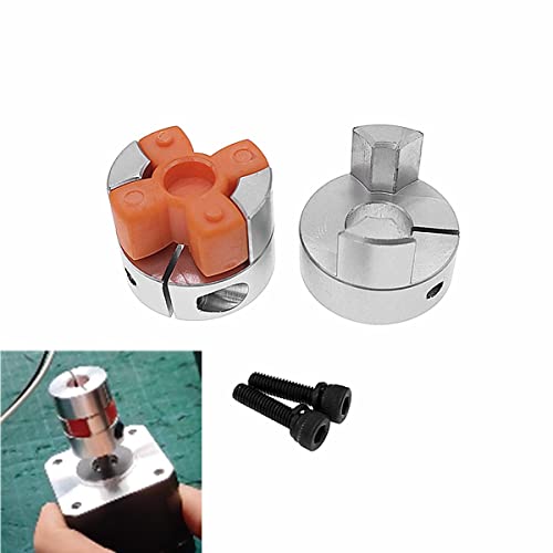 CNCTOPBAOS 3Pcs 8x10mm Shaft Coupling Servo/Stepper Motor Jaw Shaft Coupler 8mm to 10mm Aluminum Jaw Spider Plum Coupling D25L30 Connector for 3D Printer/DIY Encoder/CNC Machine - Image 5