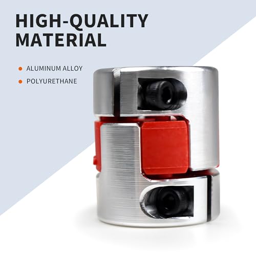 CNCTOPBAOS 3Pcs 8x10mm Shaft Coupling Servo/Stepper Motor Jaw Shaft Coupler 8mm to 10mm Aluminum Jaw Spider Plum Coupling D25L30 Connector for 3D Printer/DIY Encoder/CNC Machine - Image 3