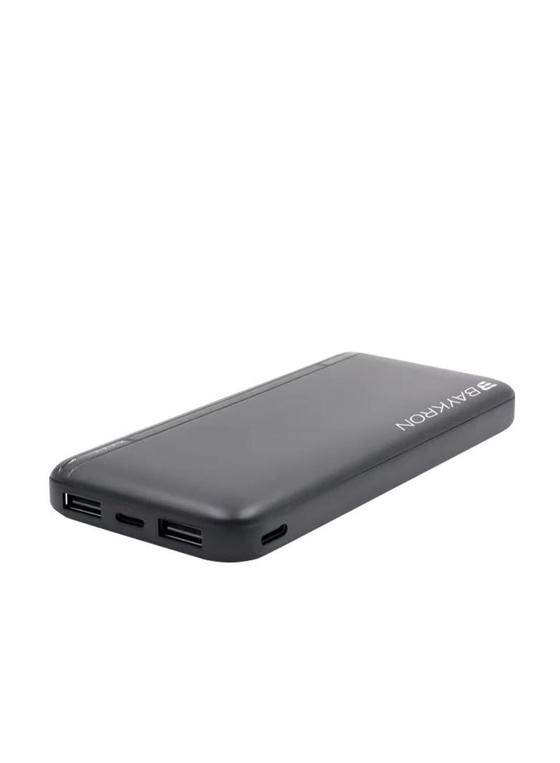 Baykron 10000 mAh PD Power Bank 2 Input 3 Output 10,000 mah black - Image 3