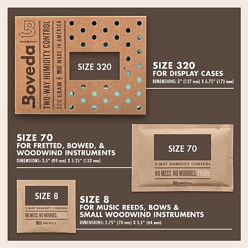Boveda 49% Two-Way Humidity Control Packs for Music Bows & Small Woodwinds – Size 8 – 10 Pack – Moisture Absorbers for Small Instrument Cases – Humidifier Packs – Hydration Packets in Resealable Bag - Image 5