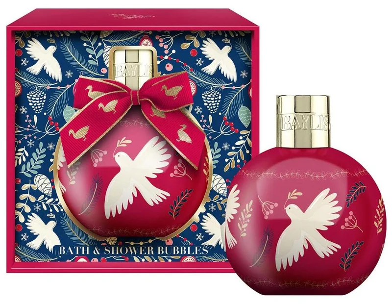 Baylis & Harding The Fuzzy Duck Winter Wonderland Festive Bauble Gift Set, 250ml | Christmas Bath and Shower Bubbles | Holiday Gift for Men and Women | Vegan Friendly Pampering Collection