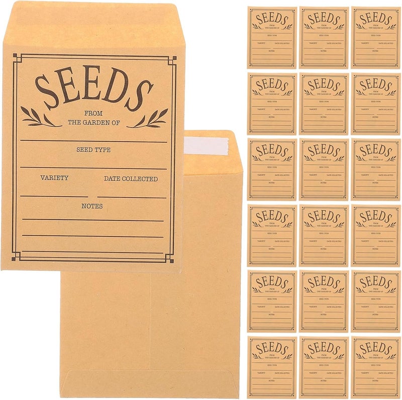 Simple multifunctional build OSALADI Seed Packet Envelopes Paper 50pcs 8x12cm Resealable Kraft Paper Seed Containers Multi-use Packing Envelopes for Collection Polished safe edge No overseas transit wait Globally trusted quality Global flexible assemble picks Quick use-switch compatible build Globally popular elegant design Oil resistant Compact design Domestic distribution ready All choice modern design Trendy budget practical design Replaceable parts Cross-material combo compatible Comfort grip Light & heavy use compatible Detachable clean Organized shipment arrange Fast intercity distribution User feedback upgraded quality Assorted trendy color picks Cost saving design picks Individual & group usable Sand resistant Light precision processed material - Image 1