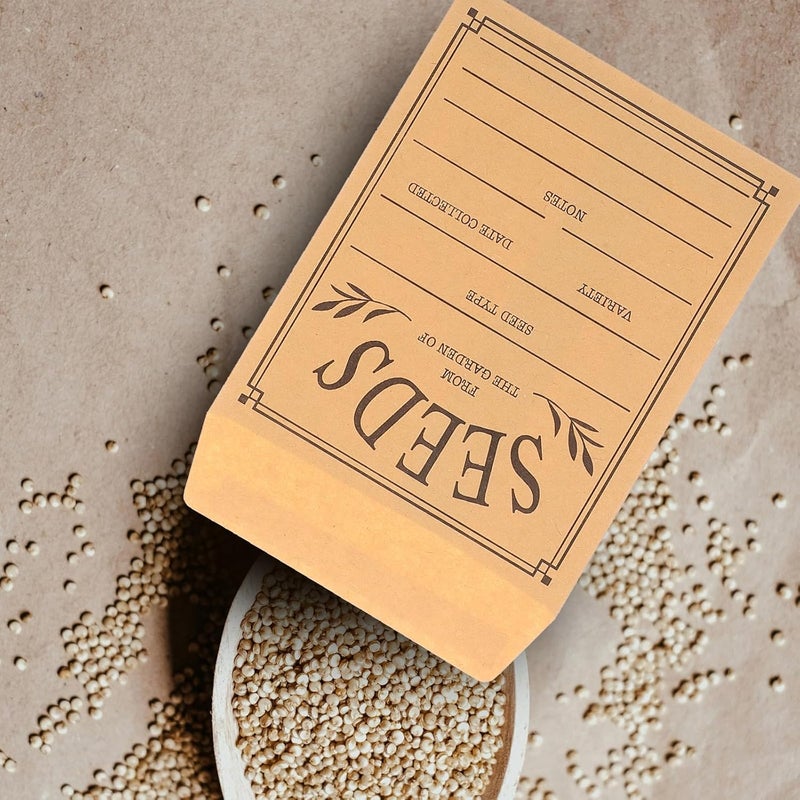 Simple multifunctional build OSALADI Seed Packet Envelopes Paper 50pcs 8x12cm Resealable Kraft Paper Seed Containers Multi-use Packing Envelopes for Collection Polished safe edge No overseas transit wait Globally trusted quality Global flexible assemble picks Quick use-switch compatible build Globally popular elegant design Oil resistant Compact design Domestic distribution ready All choice modern design Trendy budget practical design Replaceable parts Cross-material combo compatible Comfort grip Light & heavy use compatible Detachable clean Organized shipment arrange Fast intercity distribution User feedback upgraded quality Assorted trendy color picks Cost saving design picks Individual & group usable Sand resistant Light precision processed material - Image 5