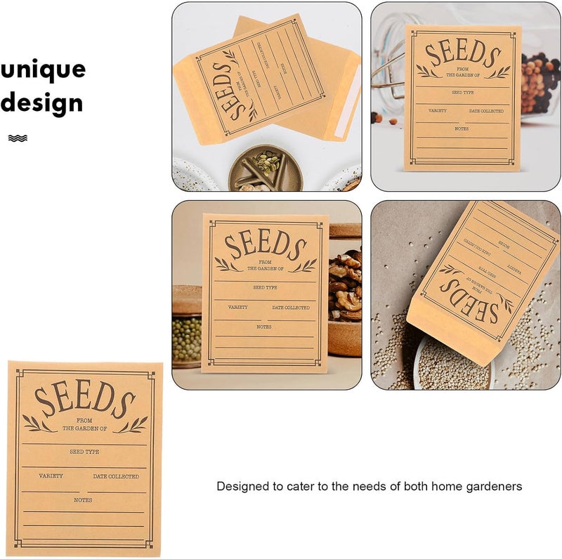 Simple multifunctional build OSALADI Seed Packet Envelopes Paper 50pcs 8x12cm Resealable Kraft Paper Seed Containers Multi-use Packing Envelopes for Collection Polished safe edge No overseas transit wait Globally trusted quality Global flexible assemble picks Quick use-switch compatible build Globally popular elegant design Oil resistant Compact design Domestic distribution ready All choice modern design Trendy budget practical design Replaceable parts Cross-material combo compatible Comfort grip Light & heavy use compatible Detachable clean Organized shipment arrange Fast intercity distribution User feedback upgraded quality Assorted trendy color picks Cost saving design picks Individual & group usable Sand resistant Light precision processed material - Image 3