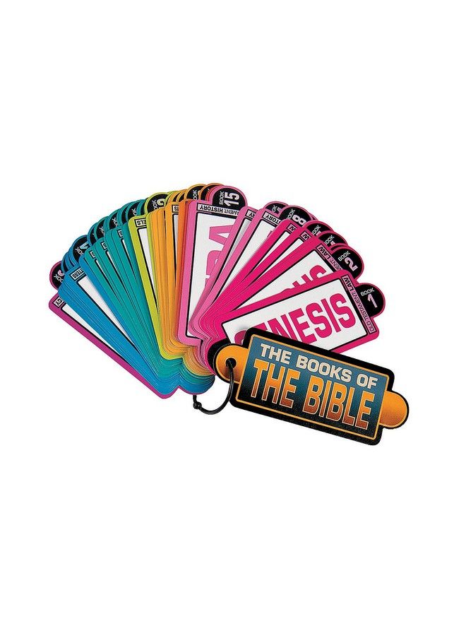 Fun Express Books Of The Bible Information Cards 12 Pieces Educational And Learning Activities For Kids - Image 1
