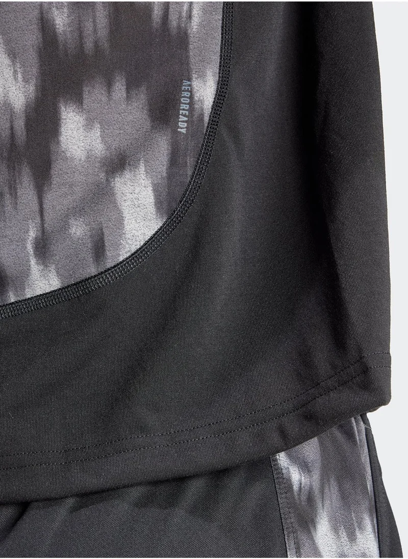 Adidas Essentail Aop Flower Tie Dye T-Shirt