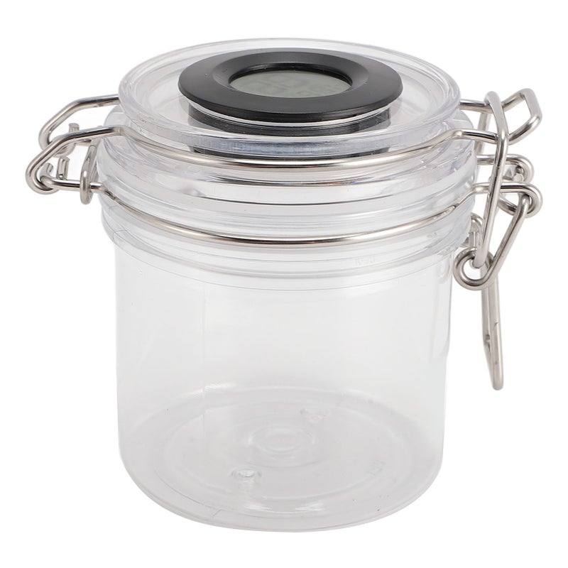 200ml Glue Storage Container for Eyelash Extension Temp Humidity Display Sealed Leak Proof Transparent Eyelash Glue Storage Jar - Image 3