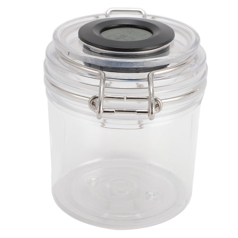 200ml Glue Storage Container for Eyelash Extension Temp Humidity Display Sealed Leak Proof Transparent Eyelash Glue Storage Jar - Image 2