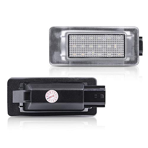 NSLUMO LED License Plate Lights Compatible w/ 2019-2021 Ni-ssan Altima Versa Sentra Rogue, OEM Led Number Lamps Replacement Canbus Error Free 6000K 18-SMD Xenon White Led Rear Tag Light Kit Assembly - Image 3