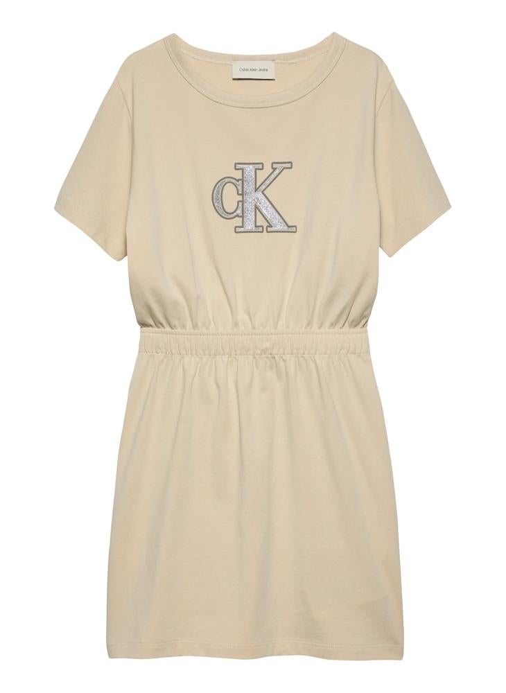 Calvin Klein Jeans - Kids Monologo Metallic T-Shirt Dress - Image 1