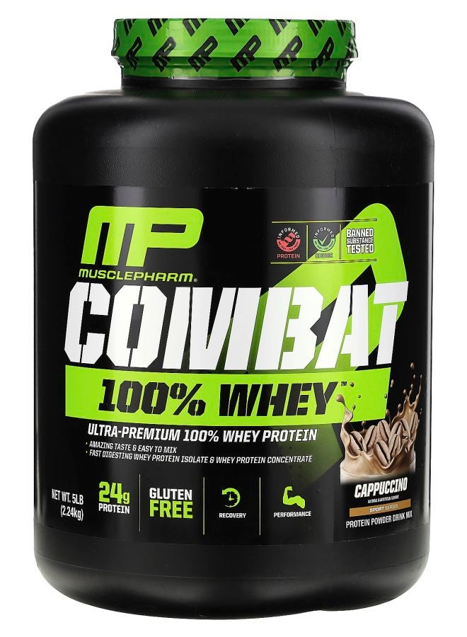 MusclePharm Combat 100% Whey Protein Cappuccino 5 lb (2.24 kg)