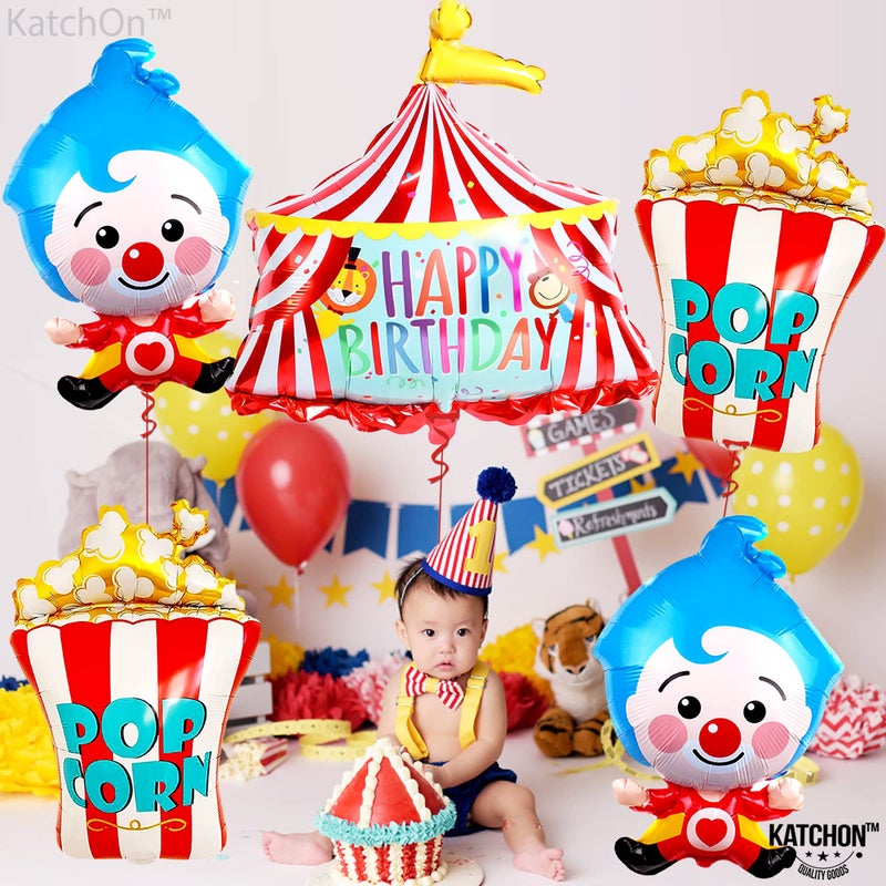 KatchOn, Big Carnival Balloons for Carnival Theme Party Decorations - 30 Inch, Pack of 5 | Popcorn Balloons, Carnival Birthday Party | Carnival Theme Balloons | Circus Balloons, Carnival Decorations - Image 3