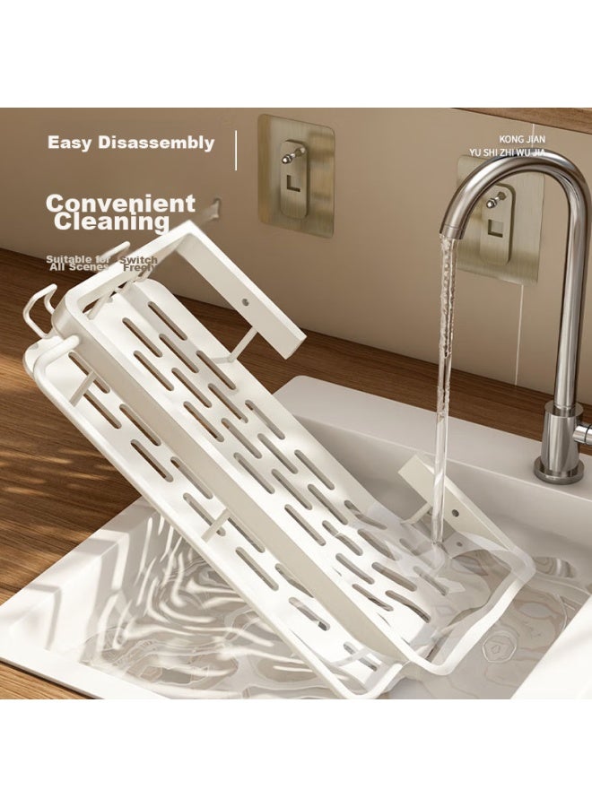 Zigman Cigeman Bathroom Storage Rack, No Drilling Required, Wall-mounted Corner Shelf For Shower Gel, Space Aluminum Suction Cup, Wall-hanging Towel And Toothbrush Holder - Image 2