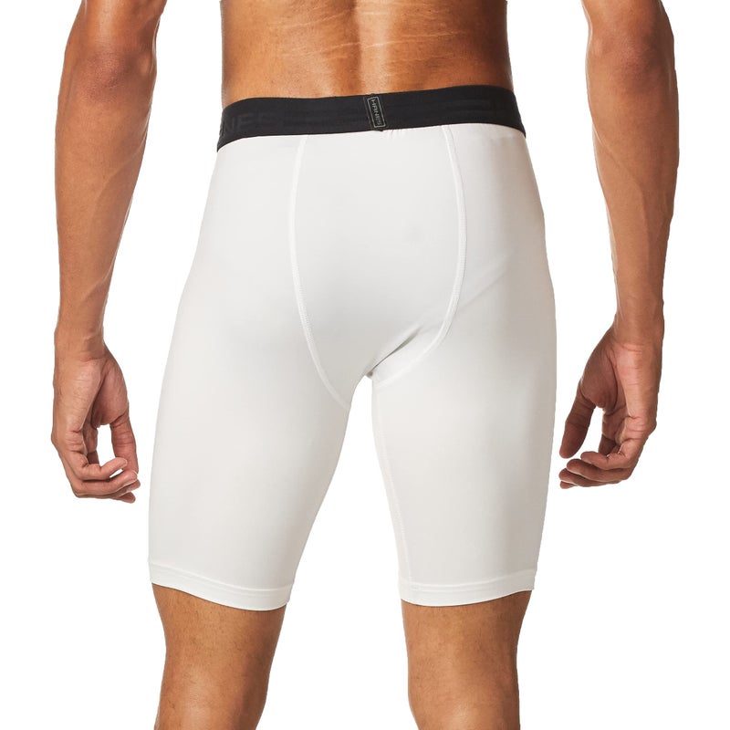Hanes Men's Sport Performance Compression Short, True White/Ebony, X-Large - Image 2