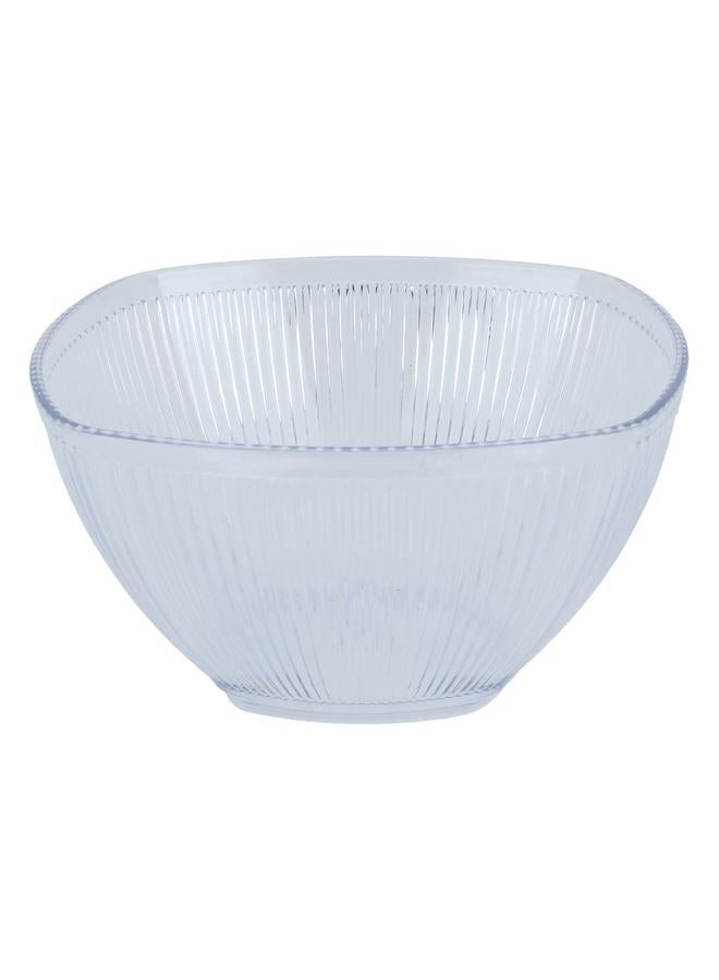 Alsaif Plastic Serving Plate 25X25X12 Cm 3.35 L Clear - Image 1