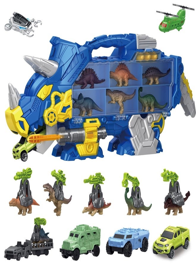 Frontoytall Dinosaur Toys for Kids 3+, Triceratops Carrier Truck Set - Image 1