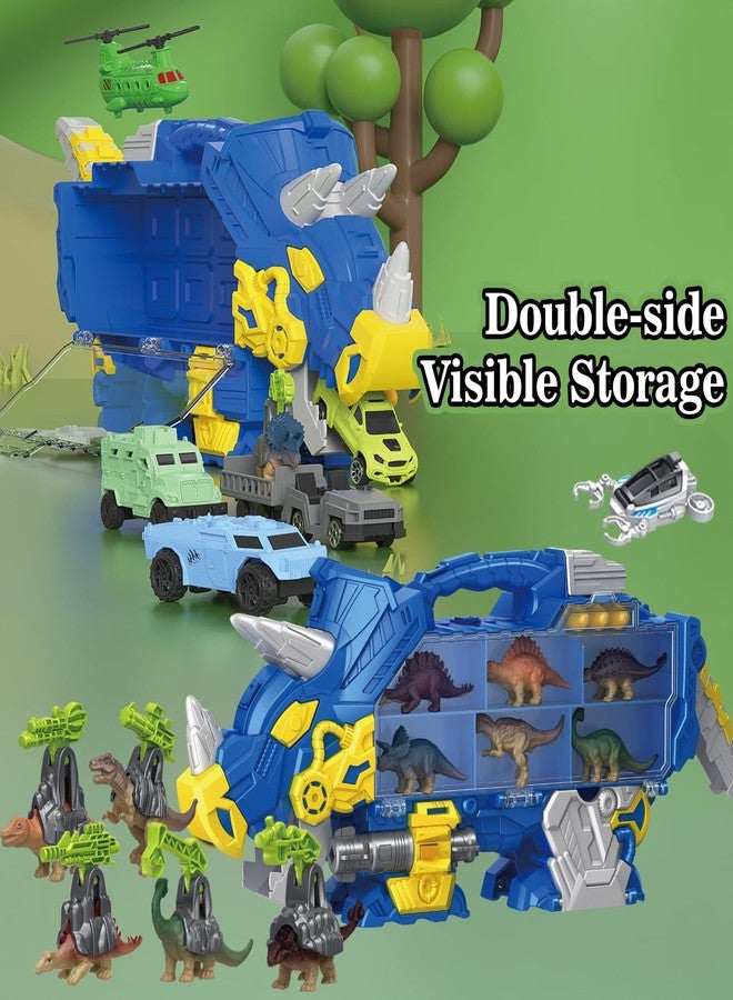 Frontoytall Dinosaur Toys for Kids 3+, Triceratops Carrier Truck Set - Image 4