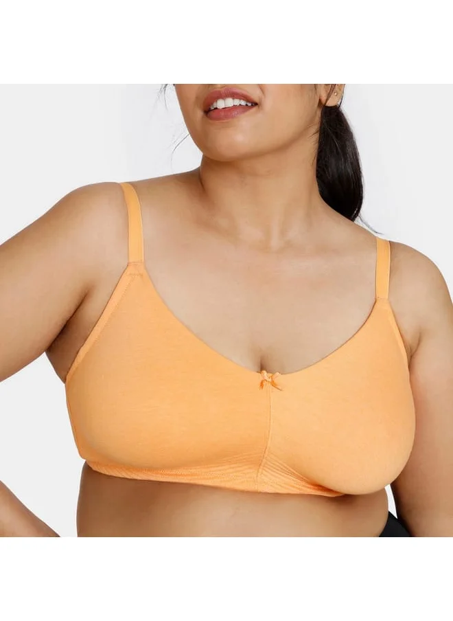 zivame Zivame Solid Bra with Hook and Eye Closure
