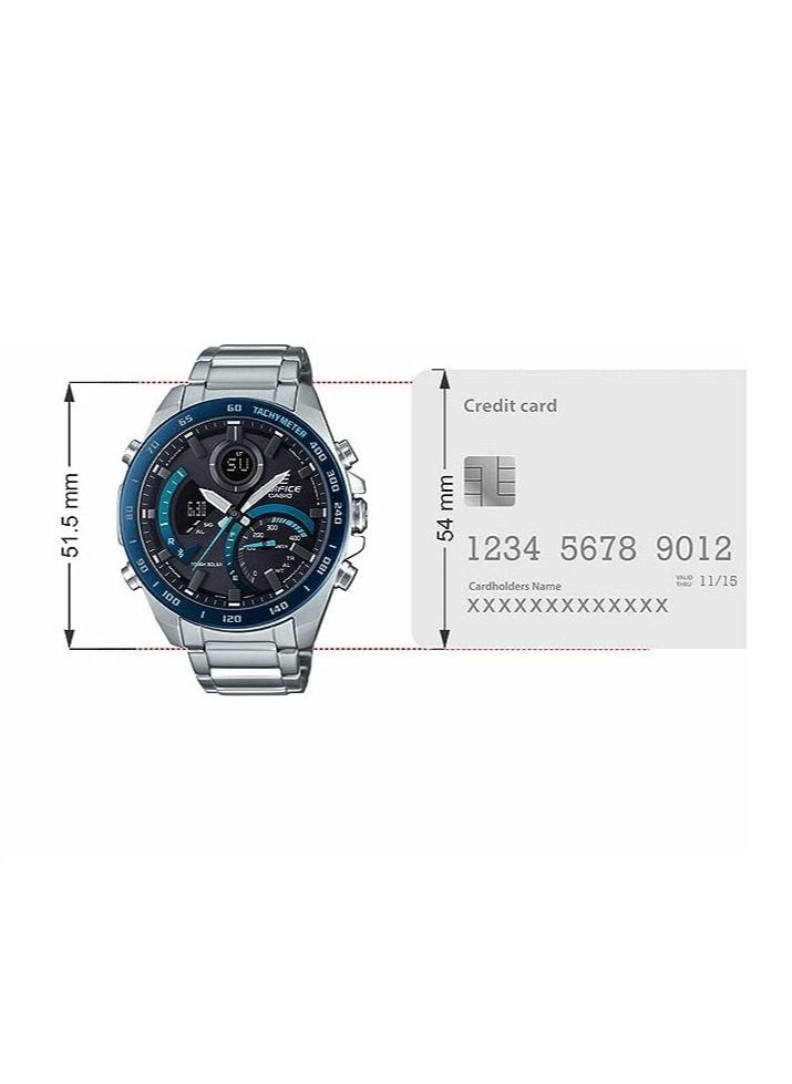 Casio Analog-Digital Black Dial Men's Watch-ECB-900DB-1BDR