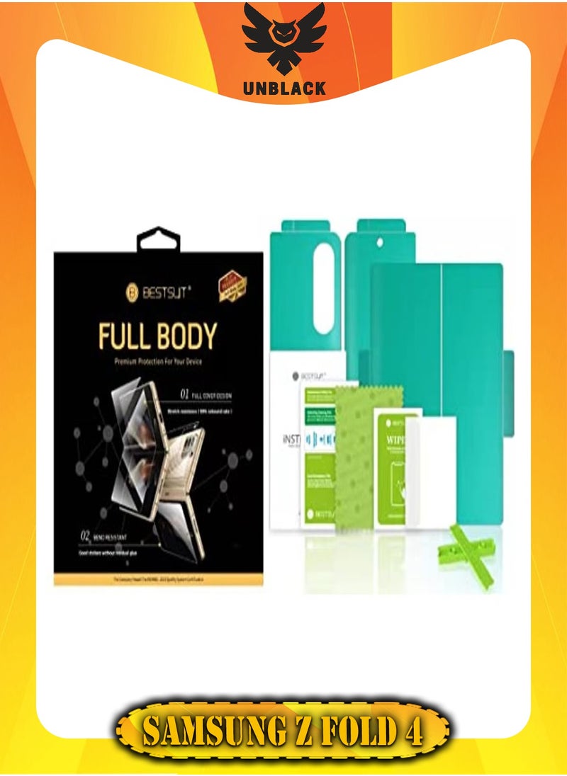 BESTSUIT UNBLACK For (Samsung Galaxy Z Fold 4) Screen Protector HD Clear Anti-Scratch Bubble - Transparent  - Image 1