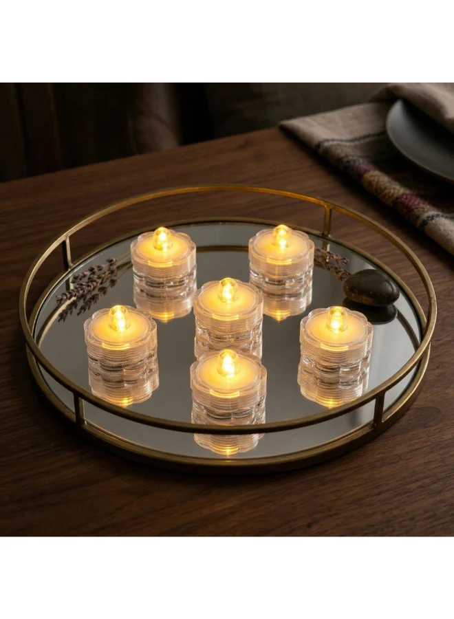 دانوب هوم Danube Home Led Candle Set Of- 6 3X2.5Cm Clear