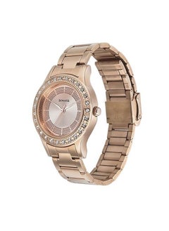 Sonata Round Shape Stainless Steel Analog Wrist Watch 8123WM03 - 33 mm - Rose Gold  - Image 1