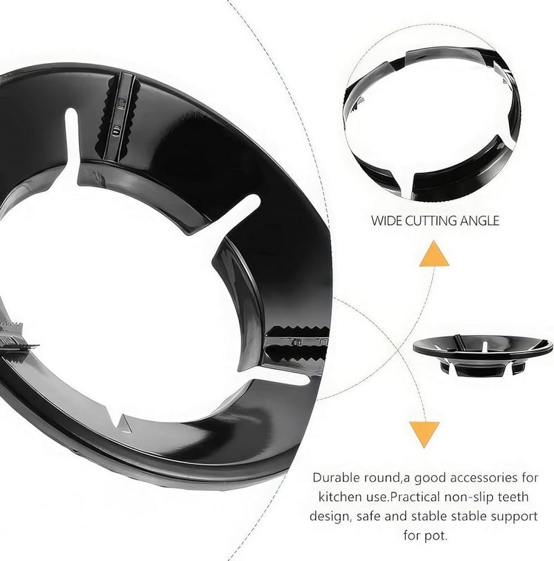 MOBDESK Burner Gas Saver Stand 2 Pieces Open Gas Saver Burner Stand Gas Saver Jali Windproof Gas Saver Stand Gas Saving Ring Gas Saver Round Burner Stand Suitable For All Gas Stove - Image 5