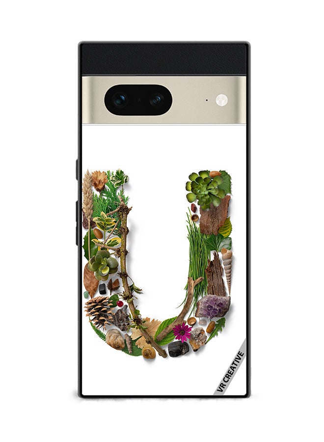 VR CREATIVE Protective Case Cover For Google Pixel 7 Alphabet U Design Multicolour - Image 1