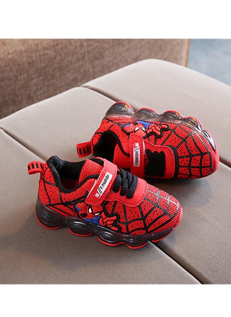 Loquat - Baby Flash Led Light Sneakers Red - Image 1