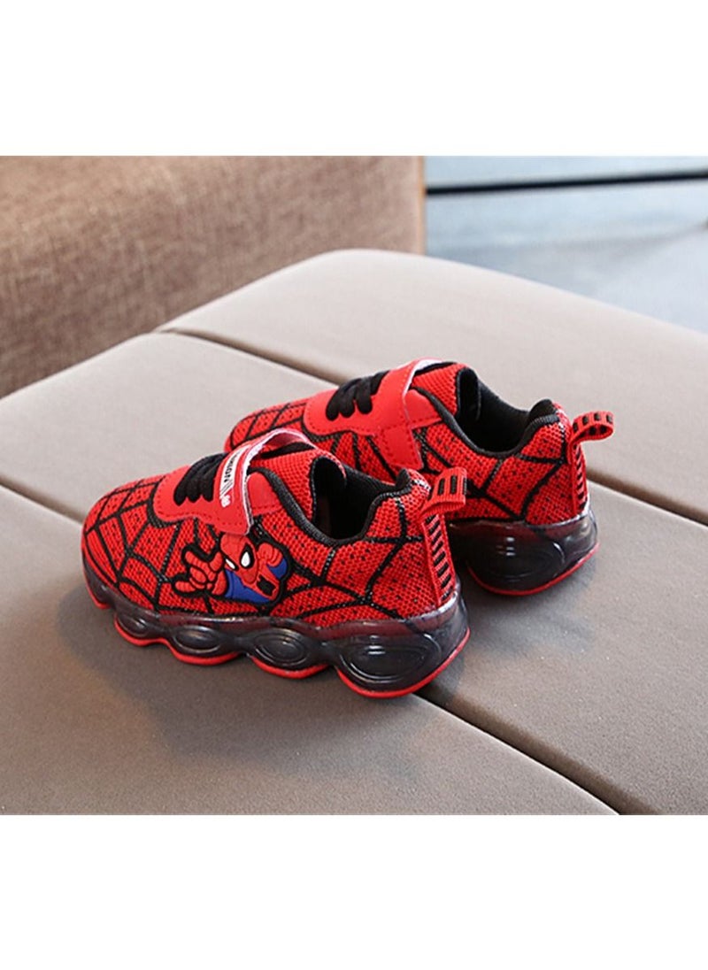 Loquat - Baby Flash Led Light Sneakers Red - Image 1